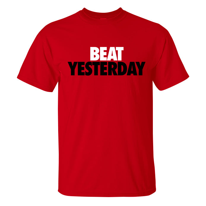 Beat Yesterday Print Men's T-shirt