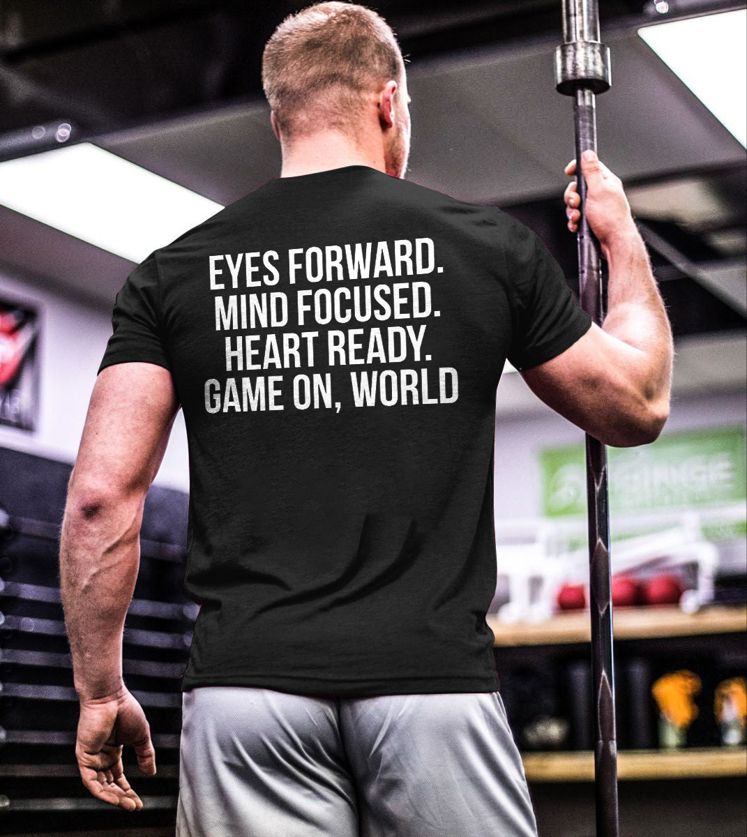 Eyes Forward Mind Focused Print Men's T-shirt