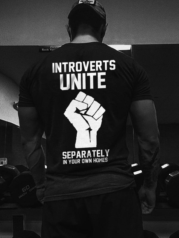 Introverts Unite Print Men's T-shirt