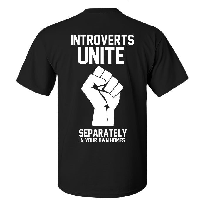 Introverts Unite Print Men's T-shirt