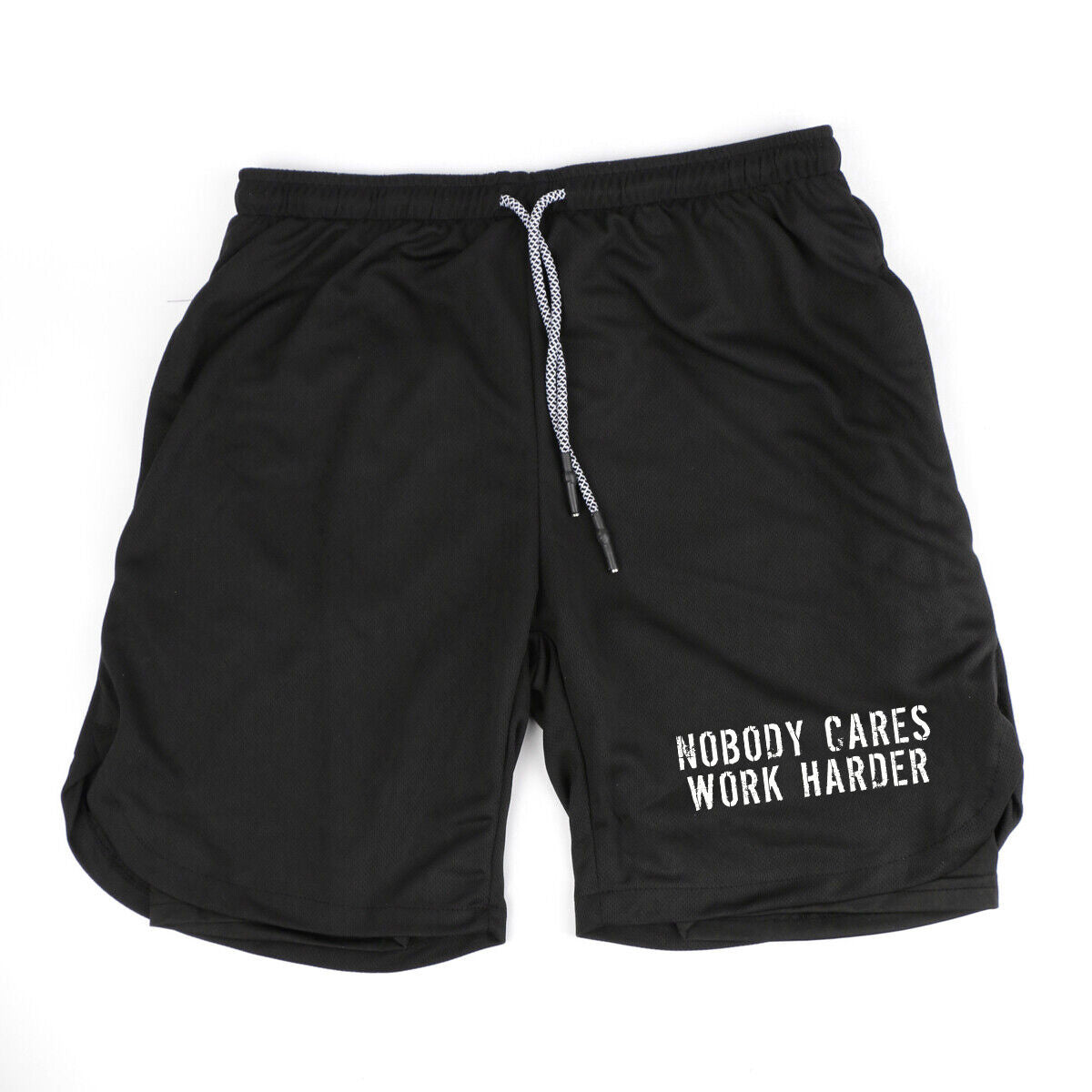 Nobody Cares Work Harder Print Men's Shorts