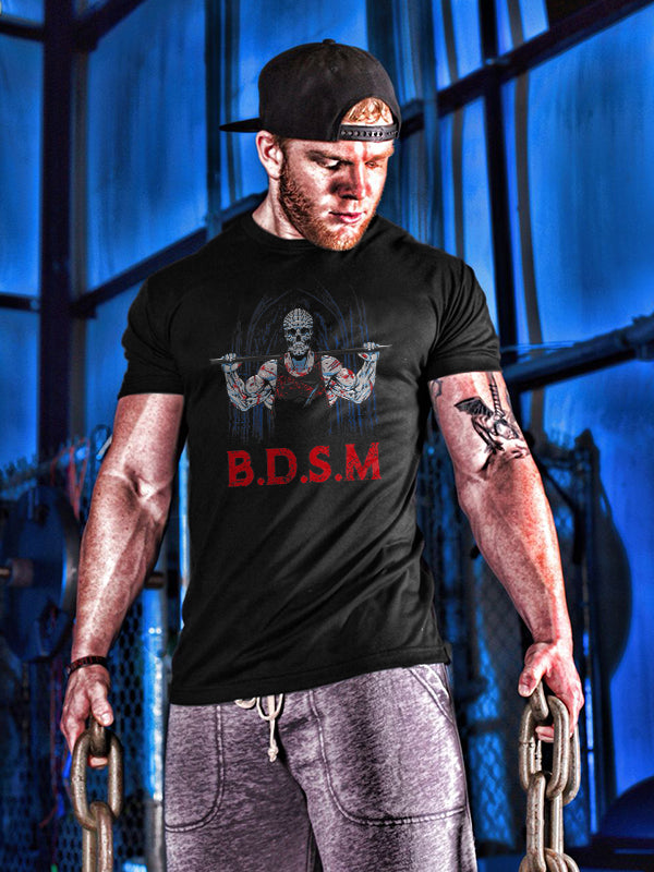 B.D.S.M Skull Print Men's T-shirt