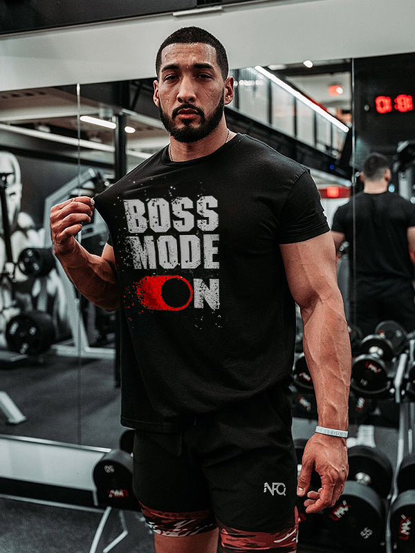 Boss Mode On Printed Men's T-shirt