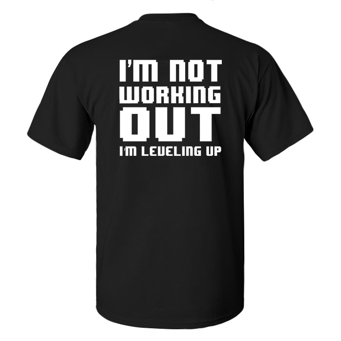 I'm Not Working Out Printed Men's T-shirt