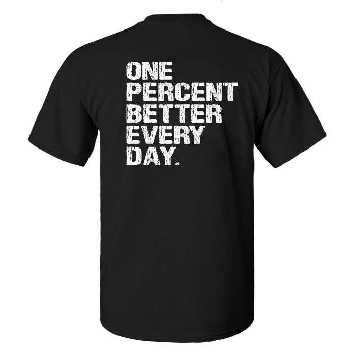 One Percent Better Every Day Printed Men's T-shirt