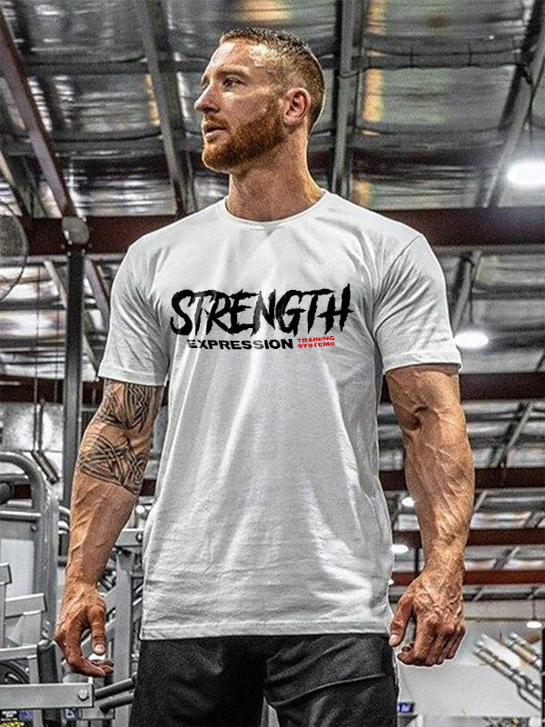 Strength Expression Training Systems Printed Men's T-shirt