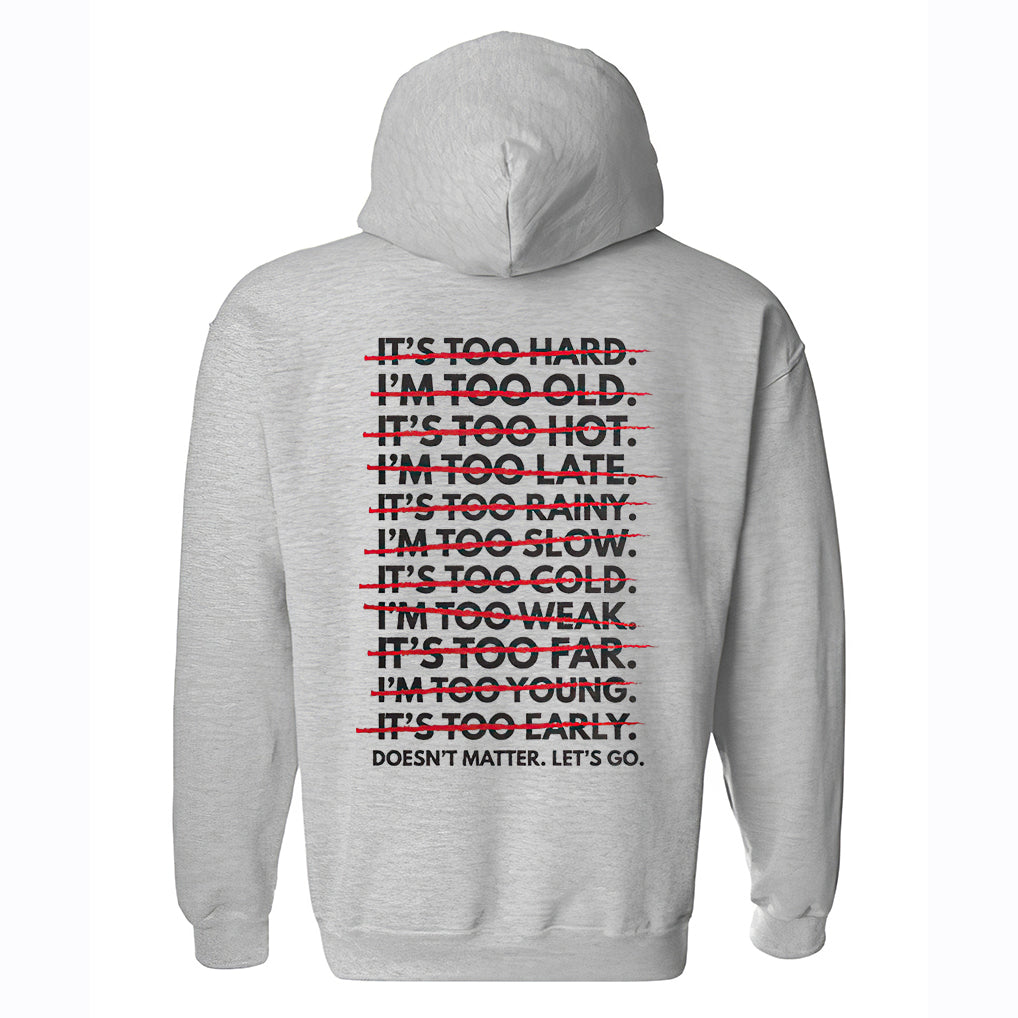 Doesn't Matter Let's Go Printed Casual Hoodie
