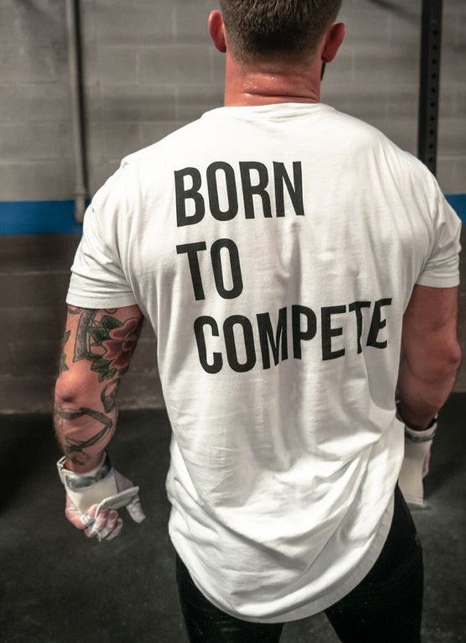Born To Compete Printed Men's T-shirt