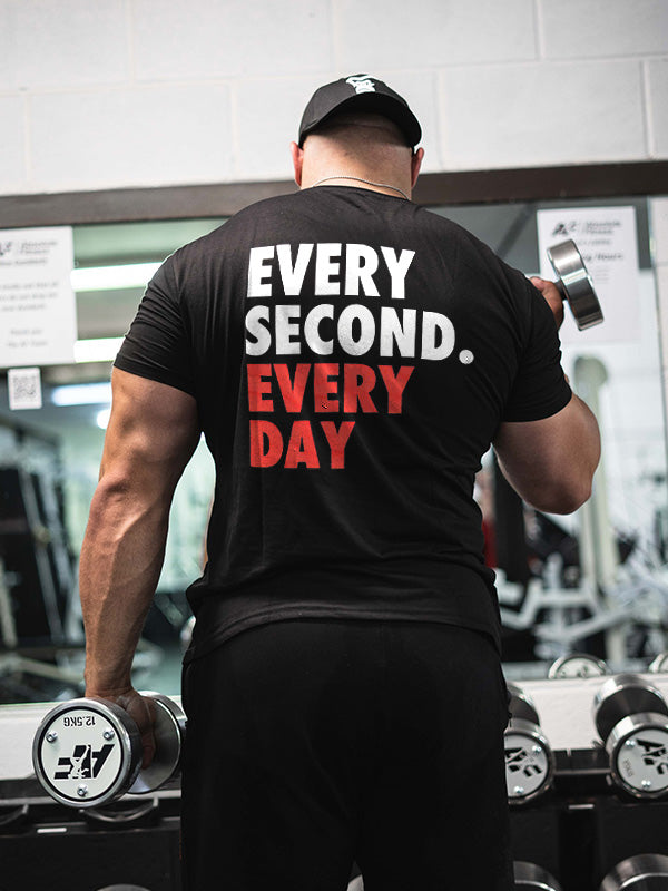 Every Second. Every Day Printed Men's T-shirt