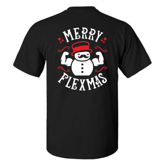 Merry Flexmas Printed Men's T-shirt