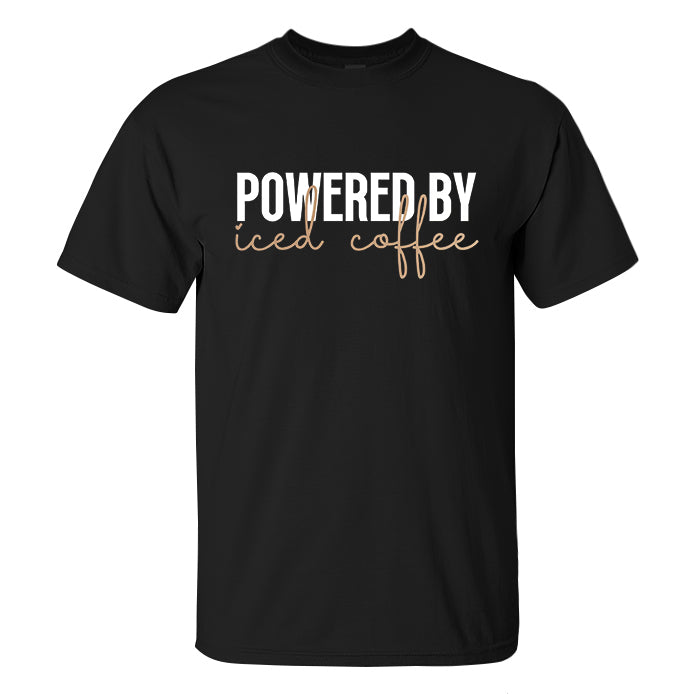 Powered By Iced Coff Printed Men's T-shirt