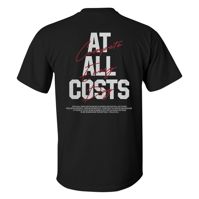 At All Costs Printed Men's T-shirt