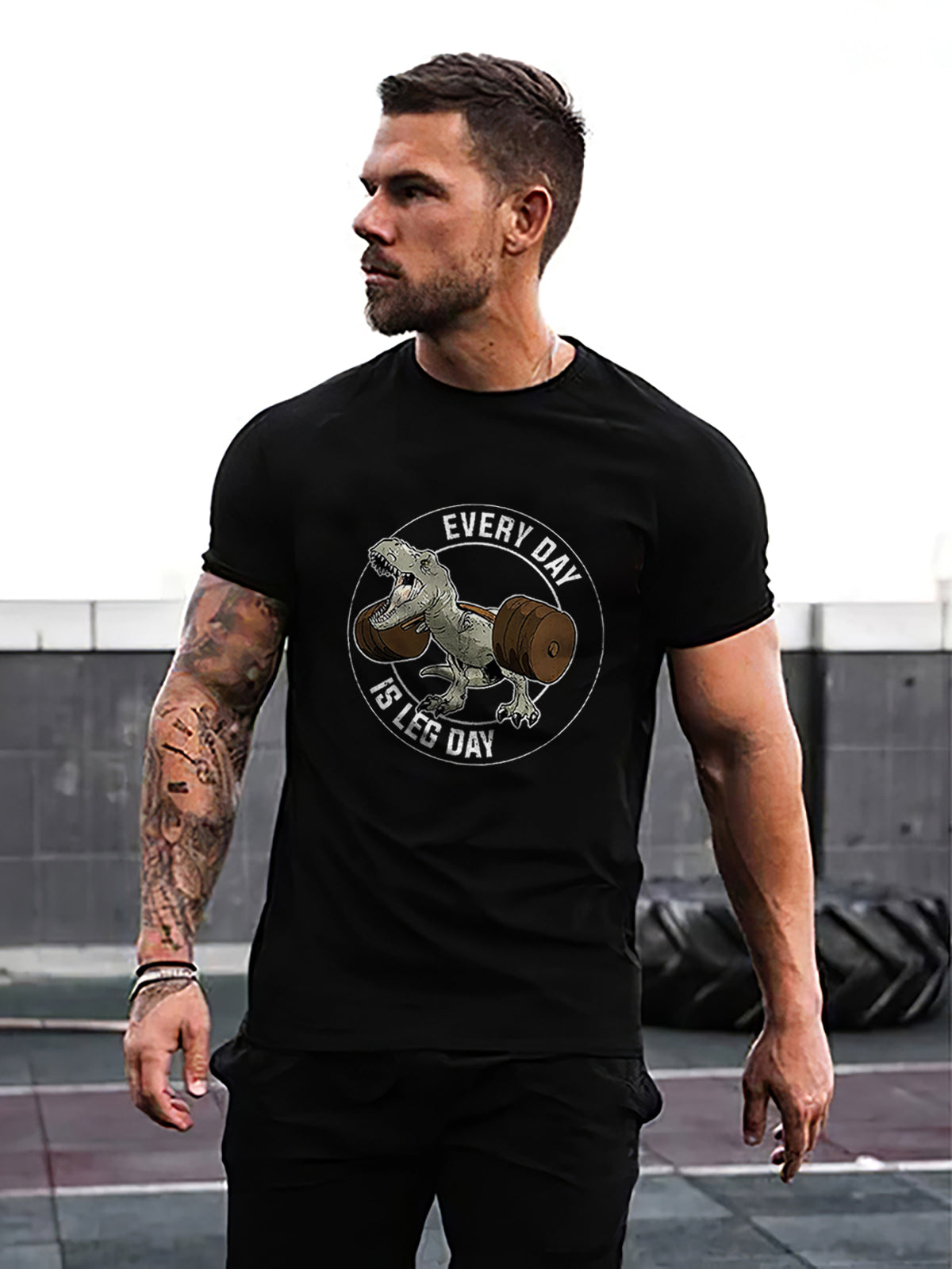 Every Day Is Leg Day Printed Men's T-shirt