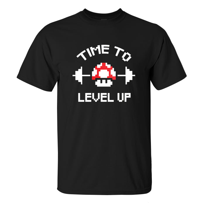 Time To Level Up Printed Men's T-shirt