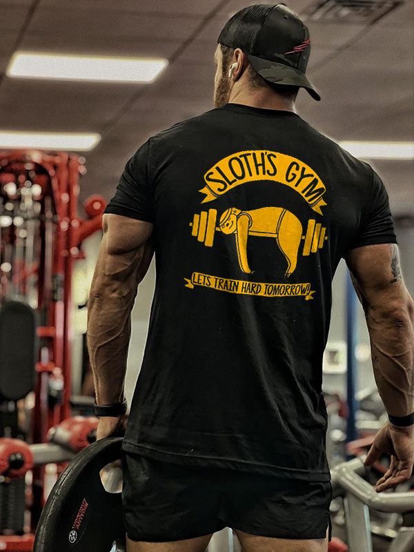 Sloth's Gym Printed Men's T-shirt
