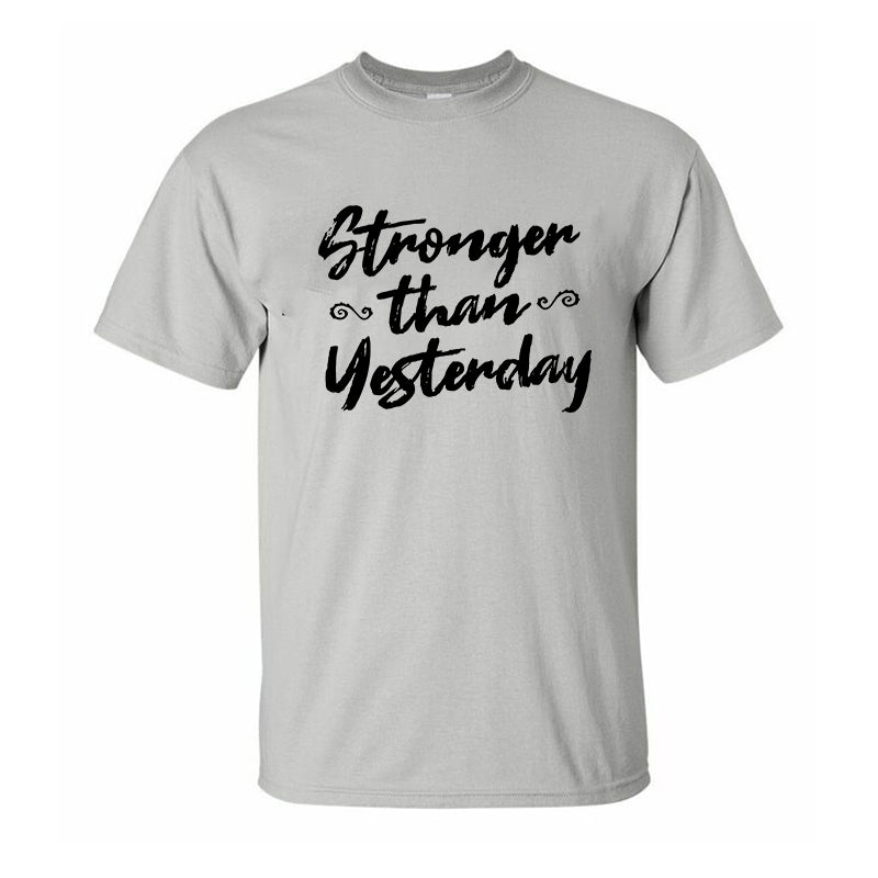 Stronger Than Yesterday Printed Men's T-shirt