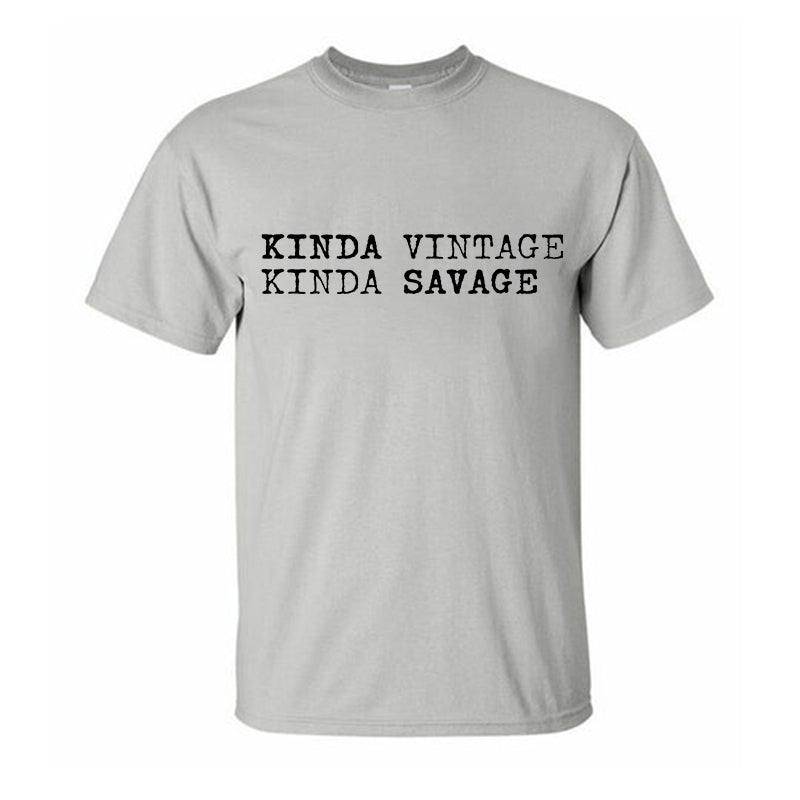 Kinda Vintage Kinda Savage Printed Men's T-shirt