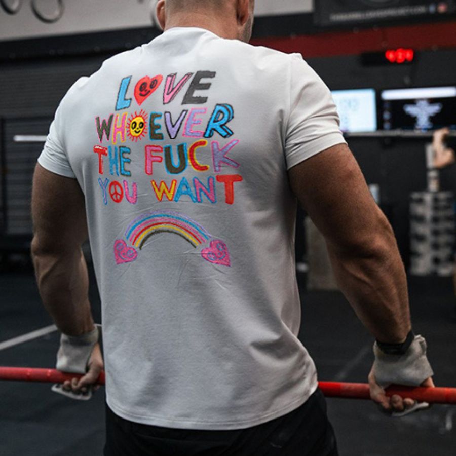 Love Whoever The F**k You Want Printed Men's T-shirt
