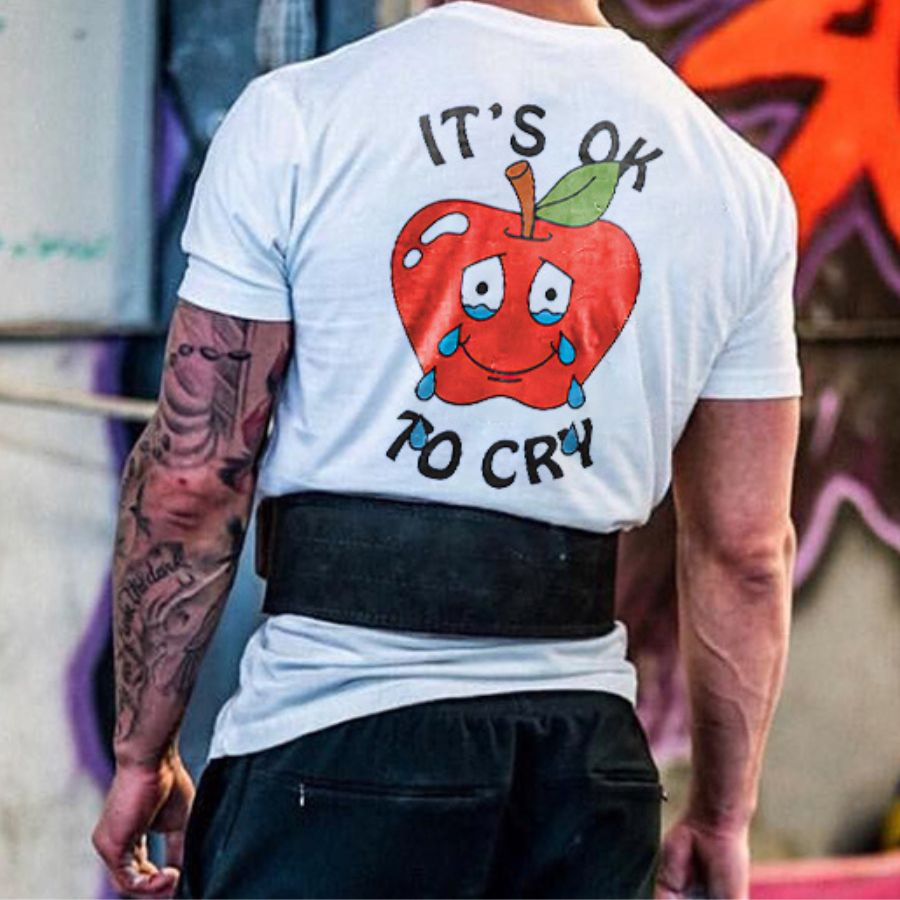 It's Ok To Cry Printed Men's T-shirt
