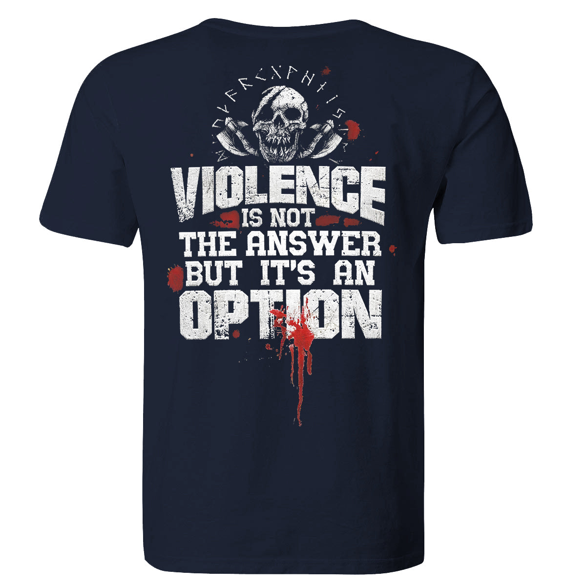 Vikings Violence Is Not The Answer Printed Men's T-shirt