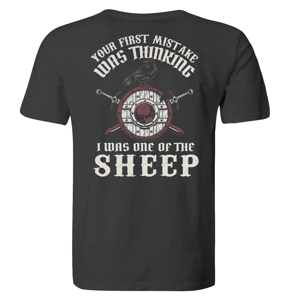 One Of The Sheep Letter Sword Printed Men's T-shirt