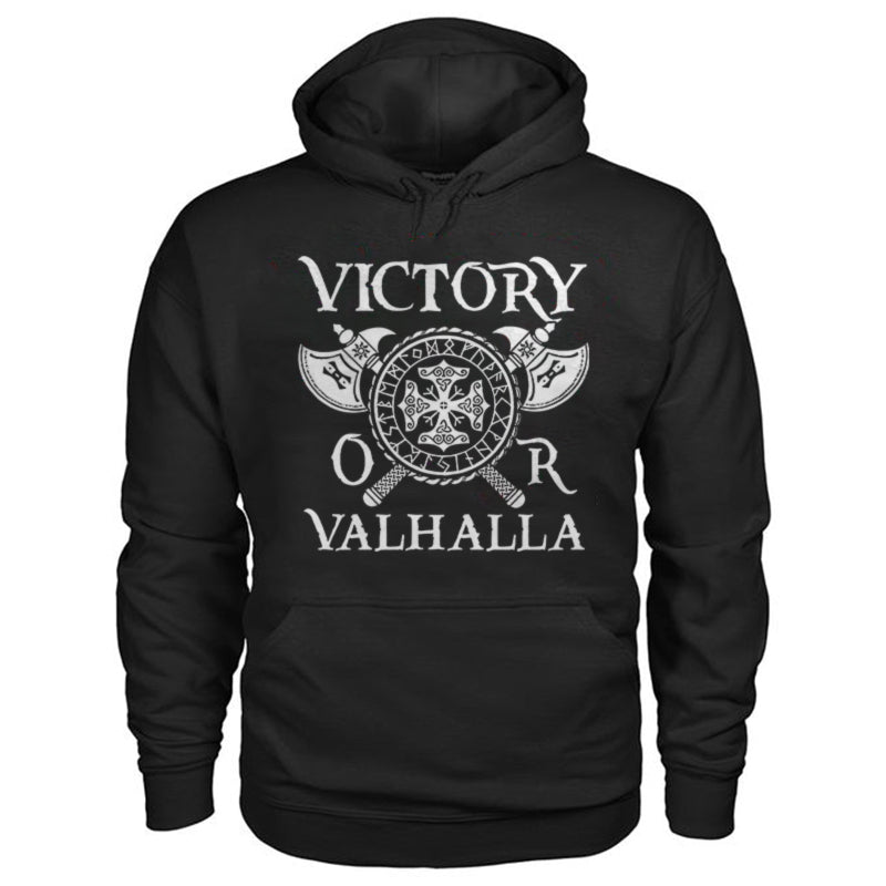 Vikings Victory Or Valhalla Printed Men's Hoodie