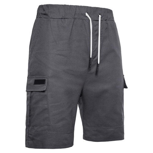 Men's Outdoor Loose Drawstring Sports Shorts With Side Pockets