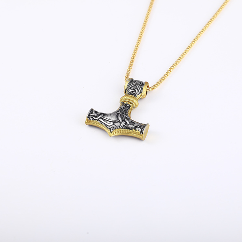 Goat Thor's Hammer Pendant All-match Necklace