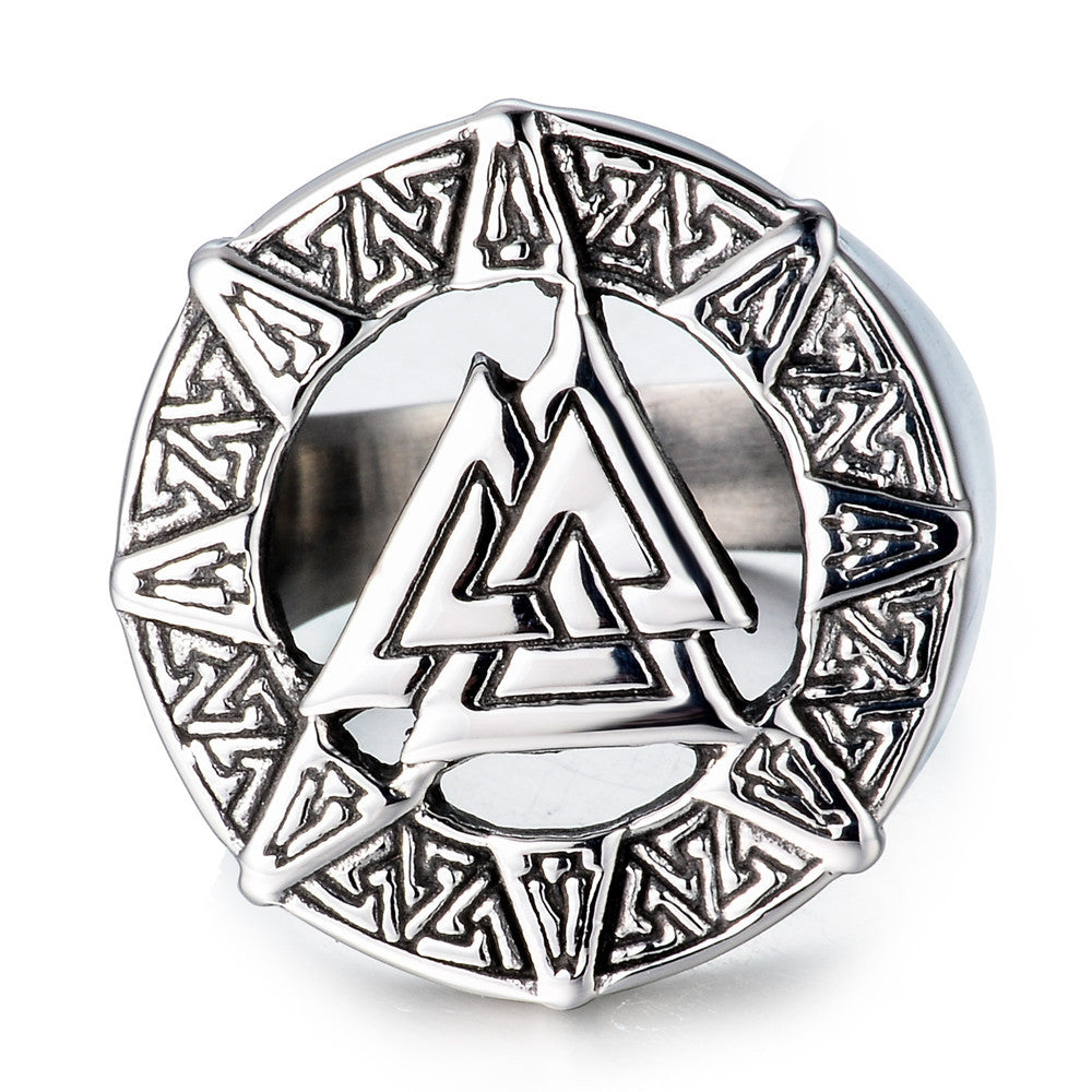 Odin Symbol Men's Casual All-match Ring