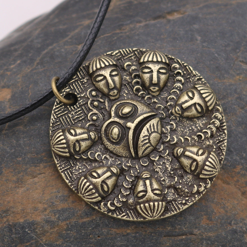 Viking Ogma Medallion Men's Casual Necklace