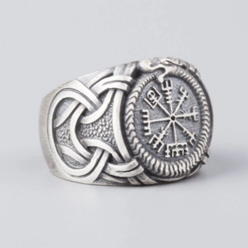 Vintage Compass Men's All-match Casual Ring