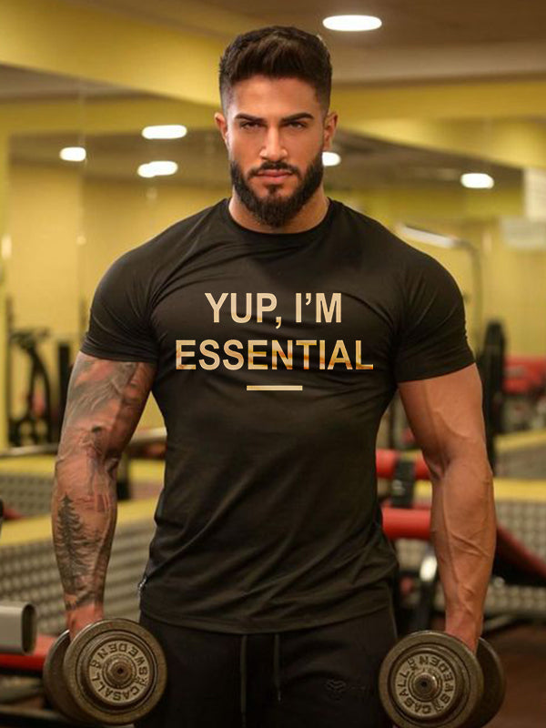Yup, I'm Essential Printed Casual T-shirt