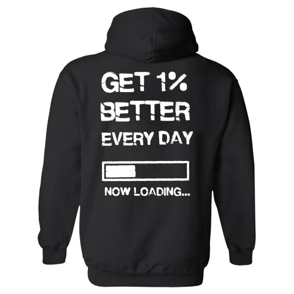 Get 1% Better Every Day Printed Men's Hoodie