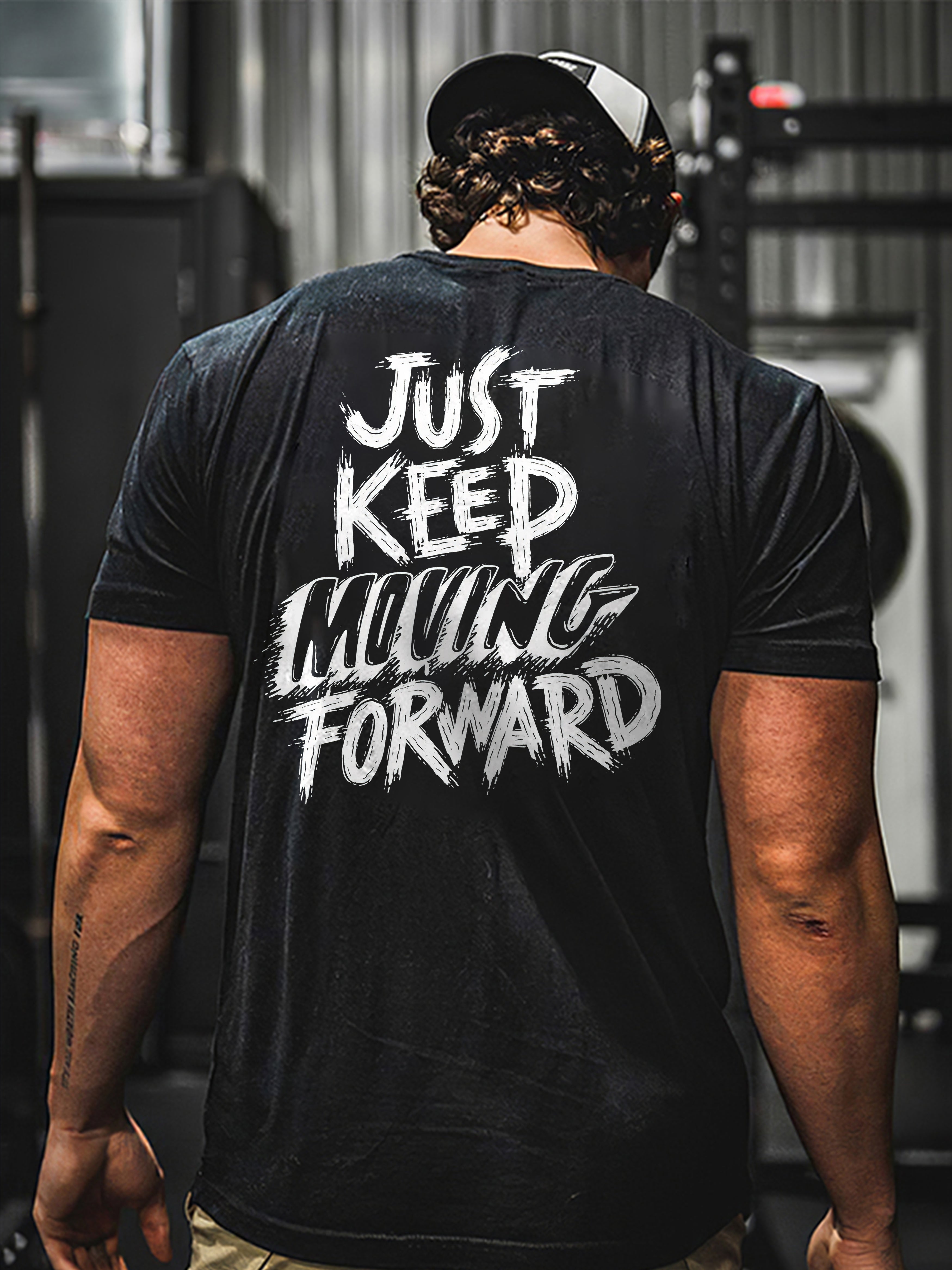 Just Keep Moving Forward Printed Men's T-shirt