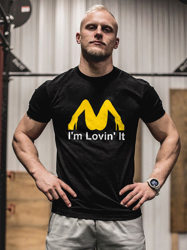 I'm Lovin' It Print Men's T-shirt